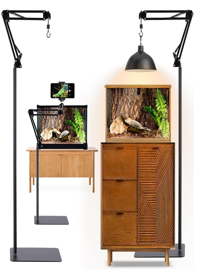 Femeoum Metal Reptile Lamp Stand (Includes Phone Holder) - Image 1