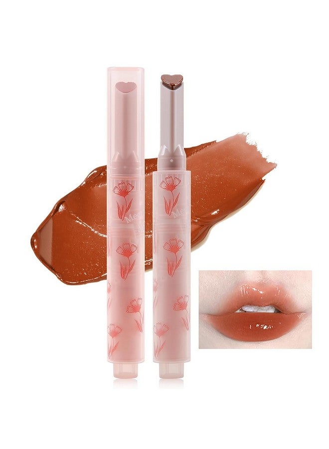 Gege Bear Flower Honey 6 Pcs Lipstick Set, Heart Jelly Lip Gloss Pen, Hydrating Lip Moisturizer, Glossy and Non-Sticky Lip Color for Women - Image 2