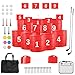 Behonor Backyard Golf Game Set9 Hole Portable Golf Yard Game with 2 Clubs Flags Practice Outdoor Battle Golf Game for All Ages Play OutdoorBeachCampinFamily - Image 2