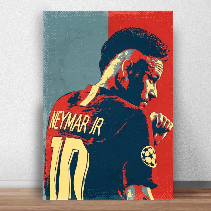 GRAY WALL Good Hope Neymar Jr Poster Multicolor 300gsm Paper for Room Office Home Hostel room Bedroom 13 Inch X 19 Inch Rolled - Image 1