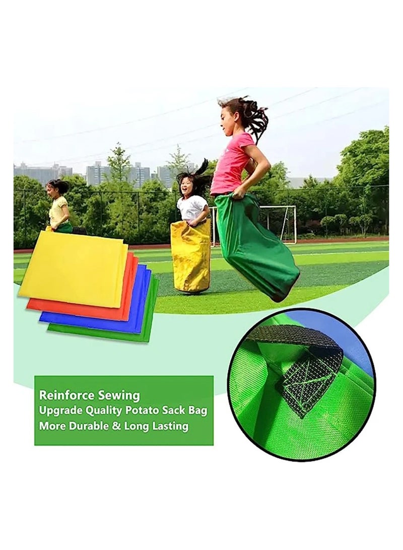 LEVGLAKE 4Pack Potato Sack Race Bags Colorful Durable Sack Race Bags Outdoor Lawn Games for Kids 3-7 No Odors or Messy Fibers Birthday Party and Outdoor Family Games Set - Image 3