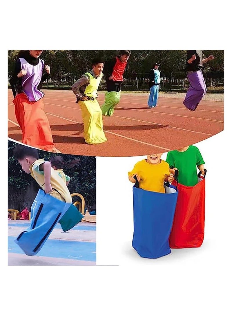 LEVGLAKE 4Pack Potato Sack Race Bags Colorful Durable Sack Race Bags Outdoor Lawn Games for Kids 3-7 No Odors or Messy Fibers Birthday Party and Outdoor Family Games Set - Image 4