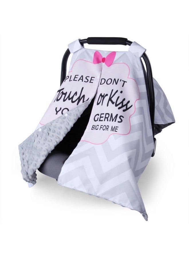 Metplus غطاء مقعد السيارة للأطفال Metplus 2 في 1، مظلة مقعد السيارة للأطفال، غطاء للرضاعة للأمهات، أغطية حاملة للأطفال من مينيكي، هدية استحمام للمولود الجديد ولد أو بنت، فتحة بيكابو وعلامة عدم اللمس، خطوط رمادية - Image 1