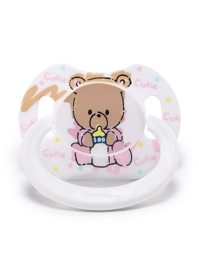 Littleforbig Bigshield Generationii Adult Sized Pacifier Baby Cuties Pattern White Bear  - Image 1