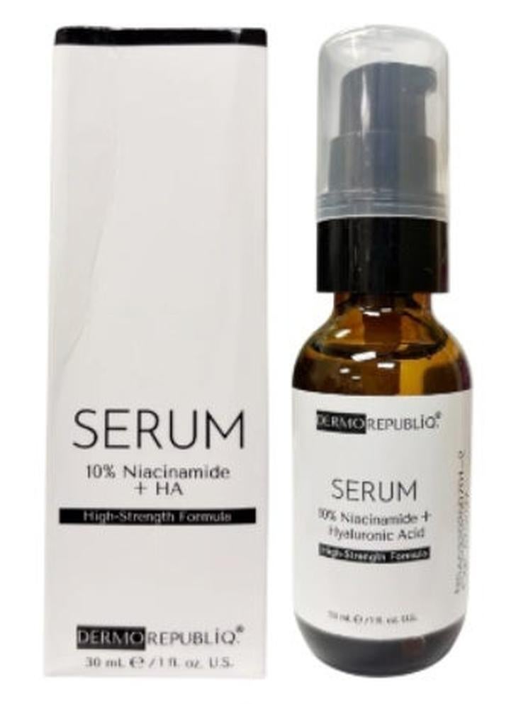 DERMA REPUBLIQ سيروم ديرمو ريبوبليك 10% نياسيناميد + HA - تركيبة ترطيب عالية القوة لبشرة صحية - 30 مل / 1 أونصة سائلة - Image 1