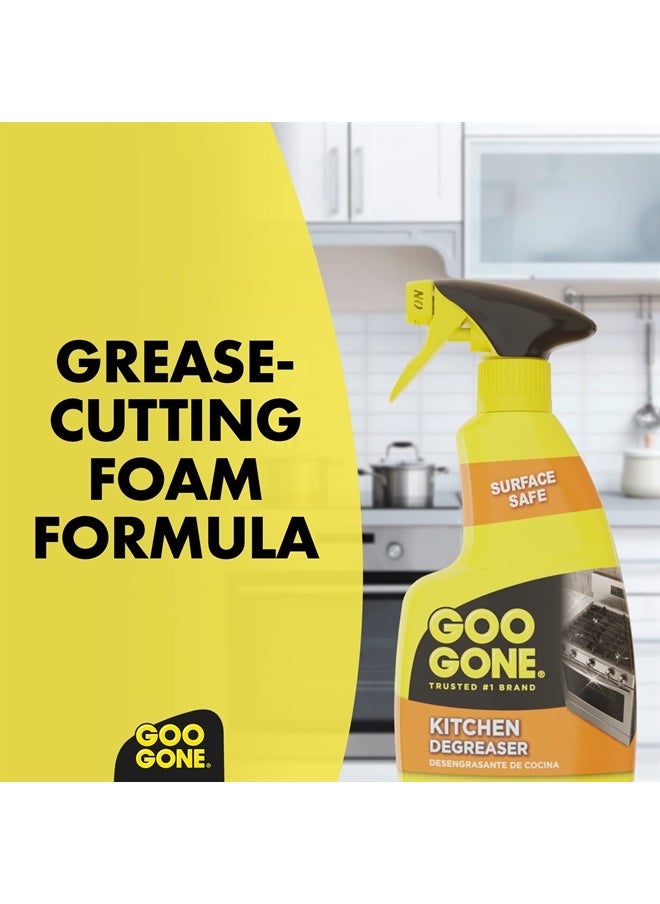Goo Gone Foaming Kitchen Degreaser- Removes Baked-On Food, Grease, Splatter and Grime, 2 PACK 28 oz  - Image 3
