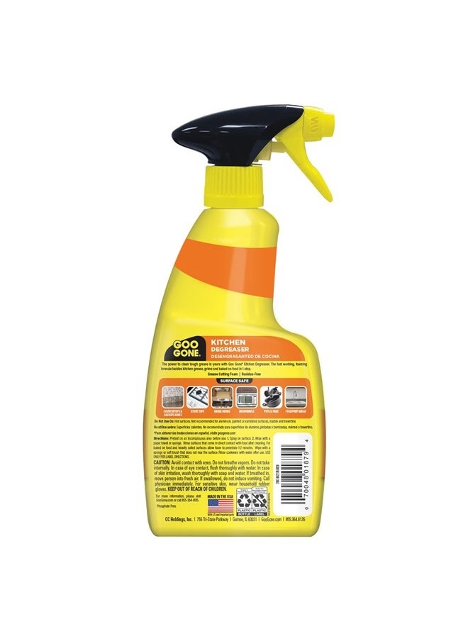 Goo Gone Foaming Kitchen Degreaser- Removes Baked-On Food, Grease, Splatter and Grime, 2 PACK 28 oz  - Image 2
