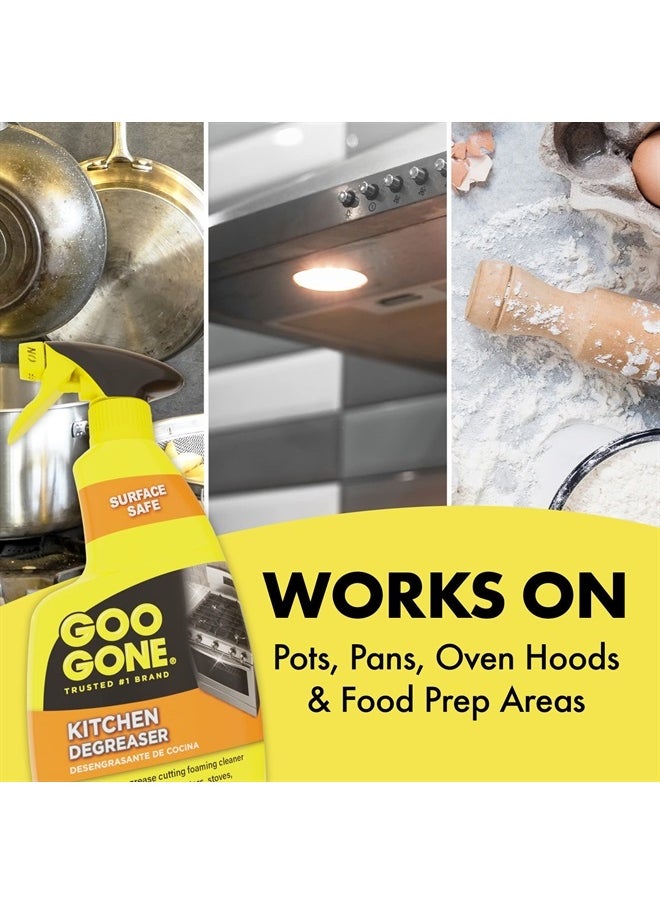 Goo Gone Foaming Kitchen Degreaser- Removes Baked-On Food, Grease, Splatter and Grime, 2 PACK 28 oz  - Image 5