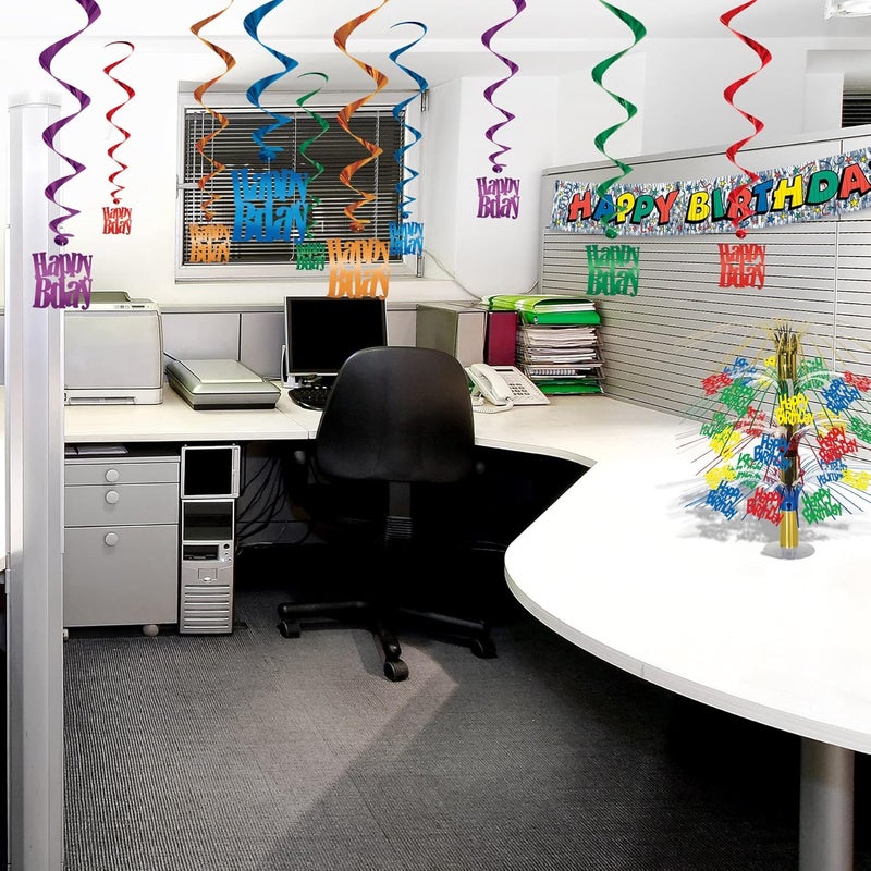 Beistle Happy Birthday Whirls Party Accessory - Image 3