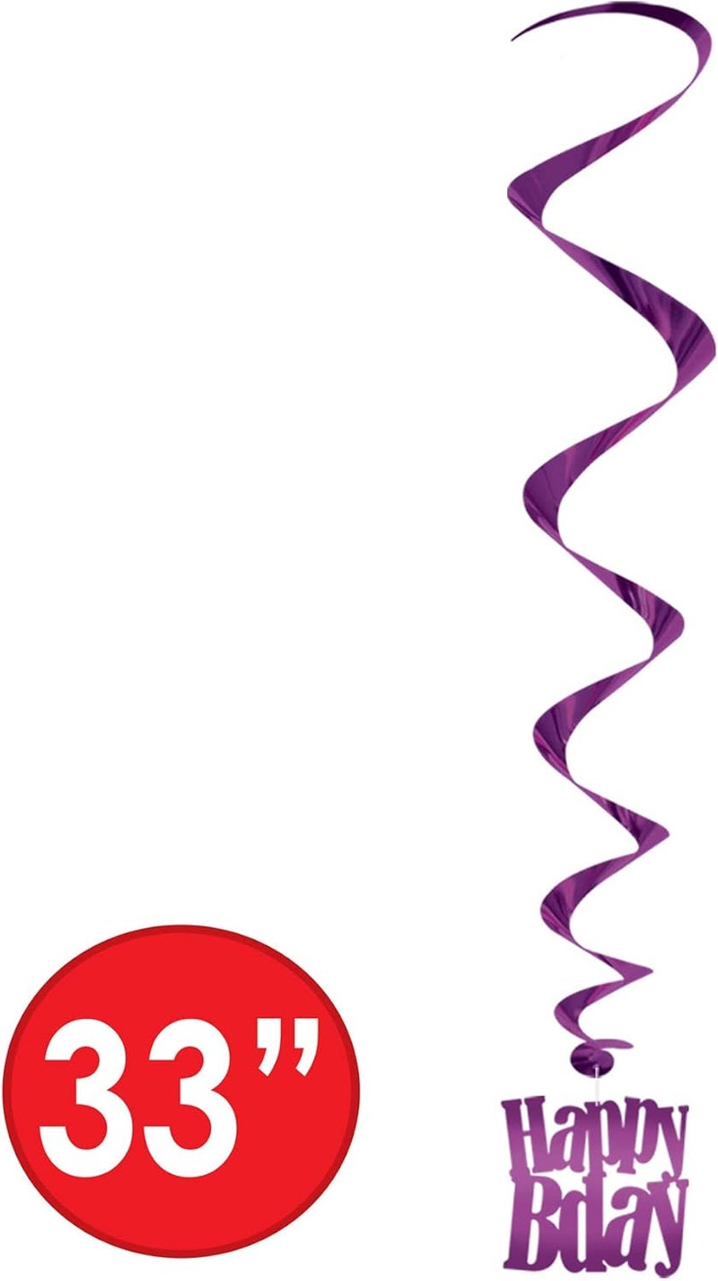 Beistle Happy Birthday Whirls Party Accessory - Image 2