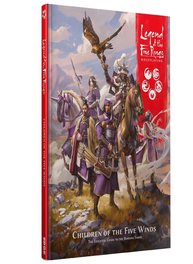 Asmodee Legend of The Five Rings Roleplaying Game Children of The Five Winds SOURCEBOOK - Explore The Sand Road and The Peoples of Khanbulak, Unicorn Clan Supplement, Made by Edge Studio - Image 1