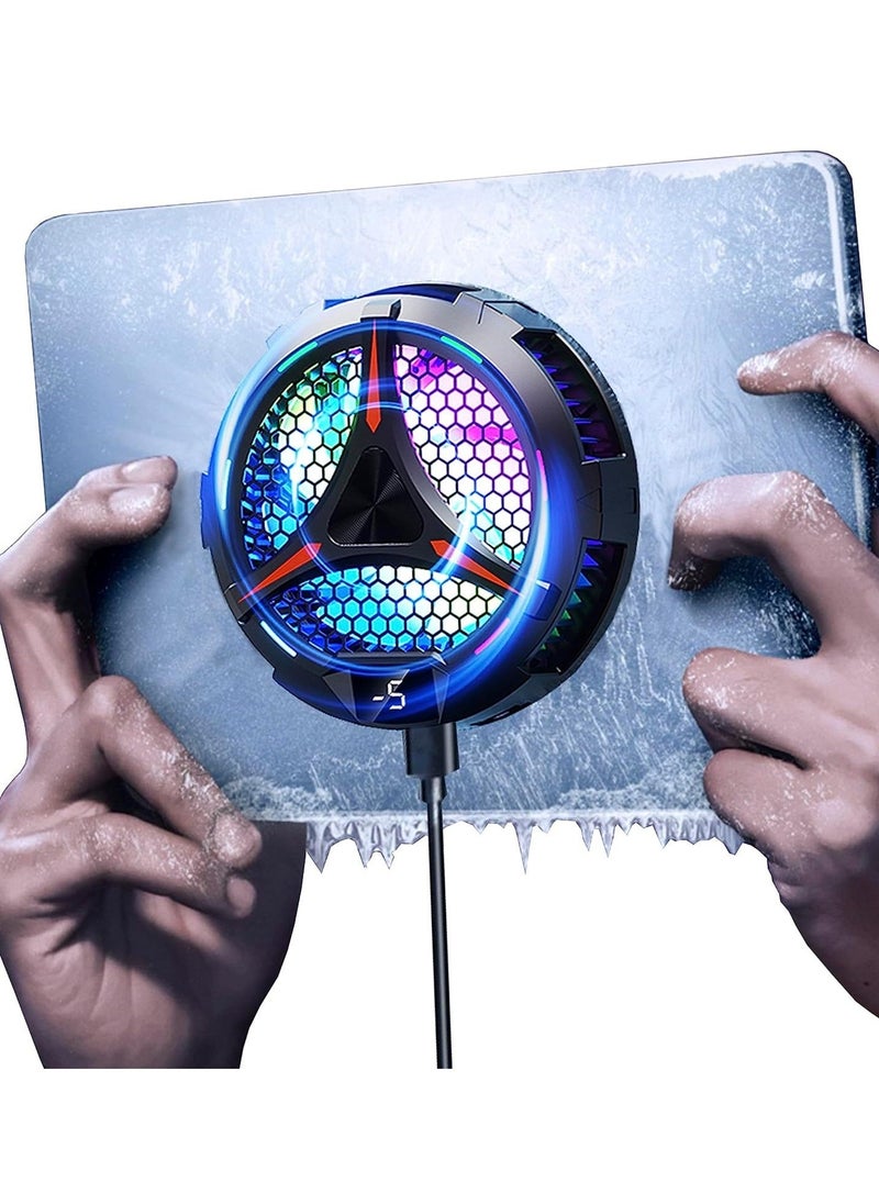 Generic - iPad Cooler, Magnetic Tablet Cooler for iPad/Surface Pro/Samsung Tab, Compatible with Steam Deck, Universal Radiator with Temperature Display for Mobile Gaming, Live Streaming - Image 1