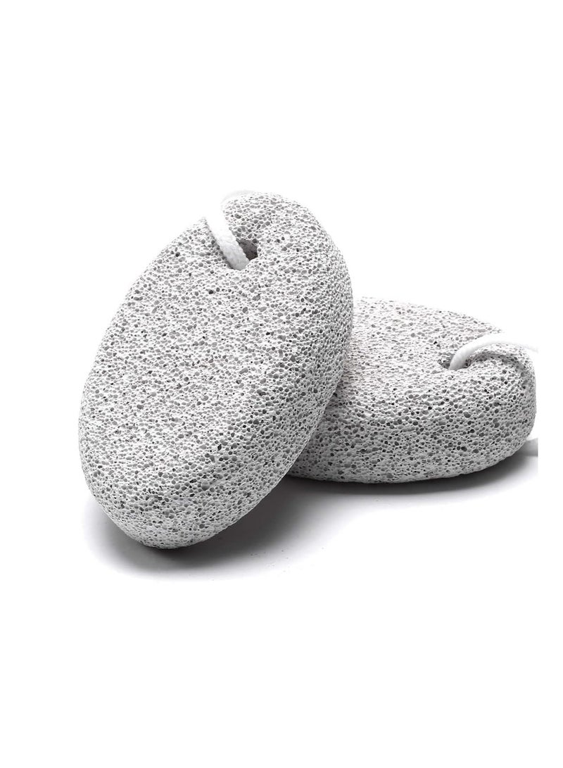 2 Pcs Natural Pumice Stone Foot Callus Remover for Men Women Feet Hands Natural Foot Scrubber Dead Skin Remover - Image 1