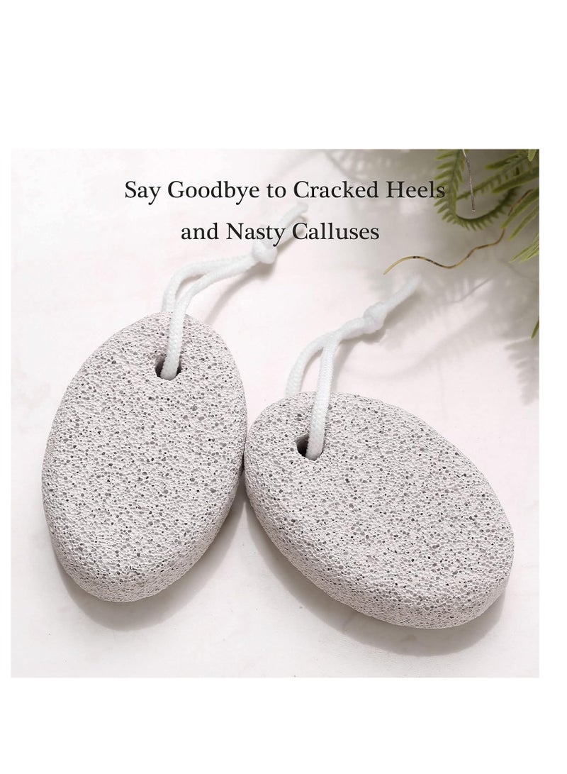 2 Pcs Natural Pumice Stone Foot Callus Remover for Men Women Feet Hands Natural Foot Scrubber Dead Skin Remover - Image 2