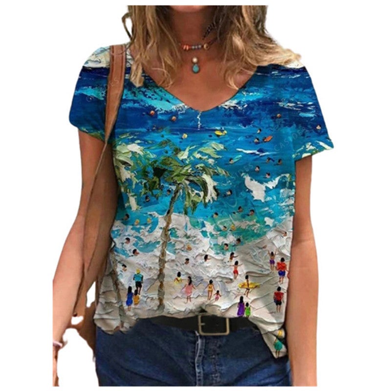Independent Station Women's 2021 Fashion Digital Printing T-shirt - Image 1