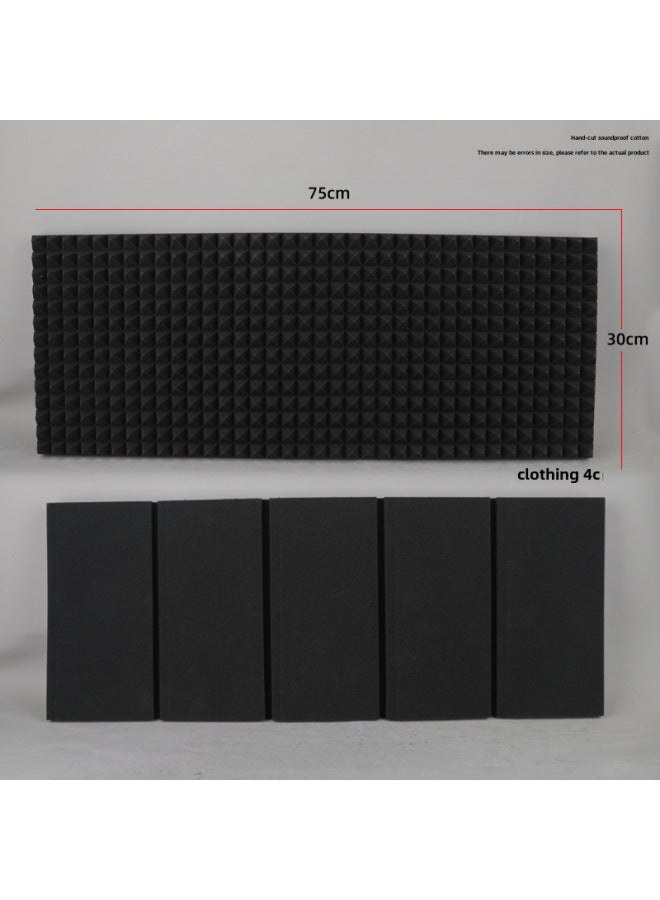 Live Broadcast Karaoke Condenser Microphone Sound Insulation Cotton Sound Absorption Cotton Microphone Sound Insulation Board Wind Screen Five Door Sound Insulation Cover - Image 1