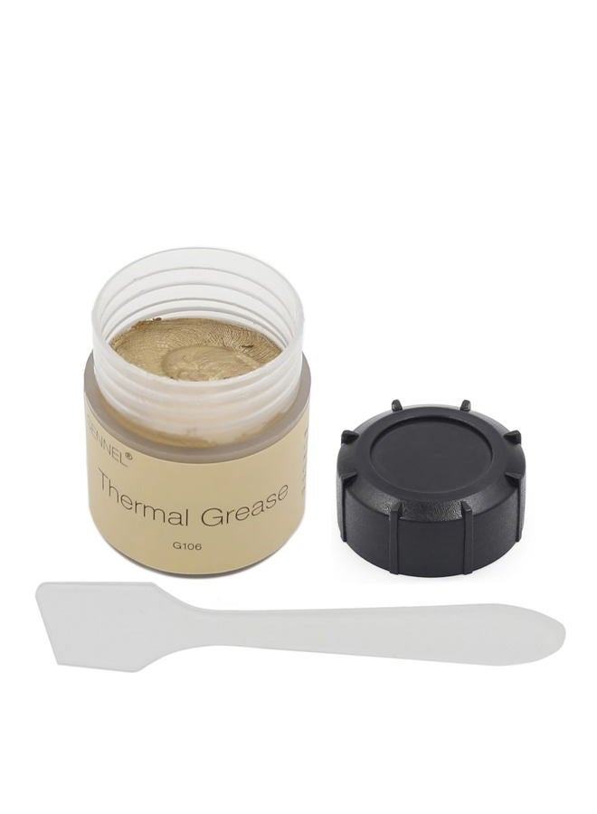 GENNEL 20g Gold Silicone Compound Thermal Grease Paste For PC CPU Heatsink Chipset VGA GPU Ovens Cooling - Image 1