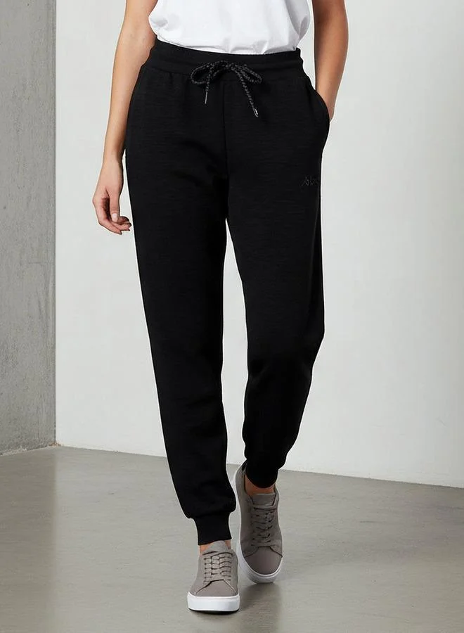 Kappa Kappa Logo Embroidered Regular Fit Joggers with Pockets