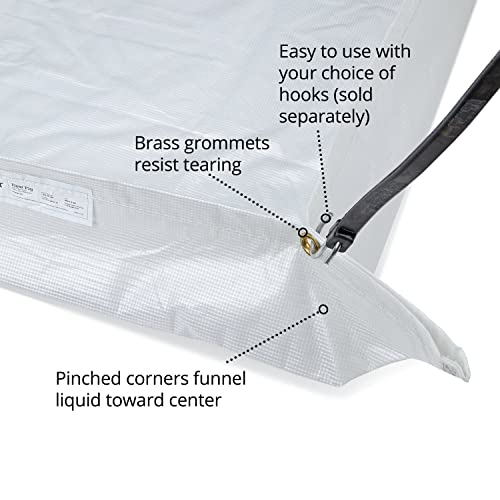 PIG Roof Leak Diverter Tarp - 5' x 5' - Translucent - TLS462-TR - Image 4