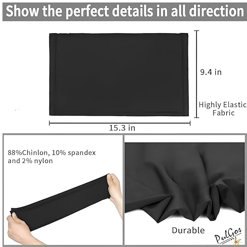 PulGos Bamboo Bandana Unisex, Odour-Free & Breathable, Durable & Multipurpose Bandana, mask for Men face Cover, face mask for Pollution, (Black) - Image 3