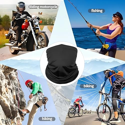 PulGos Bamboo Bandana Unisex, Odour-Free & Breathable, Durable & Multipurpose Bandana, mask for Men face Cover, face mask for Pollution, (Black) - Image 2