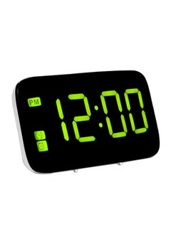 Digital LED Display Alarm Clock Green 12.5x4.5x7.5centimeter