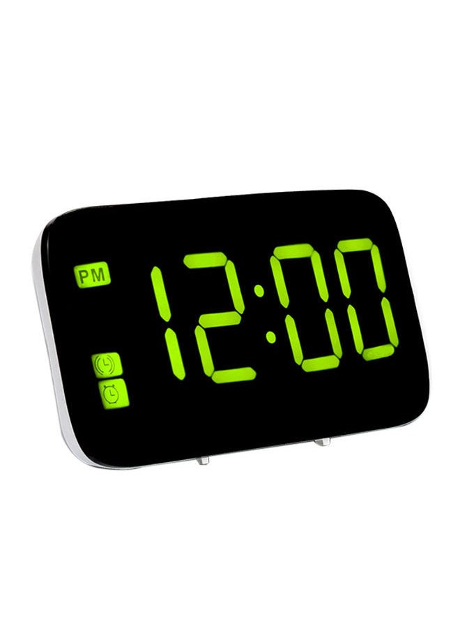 NIBEMINENT - Digital LED Display Alarm Clock Green 12.5x4.5x7.5centimeter - Image 1