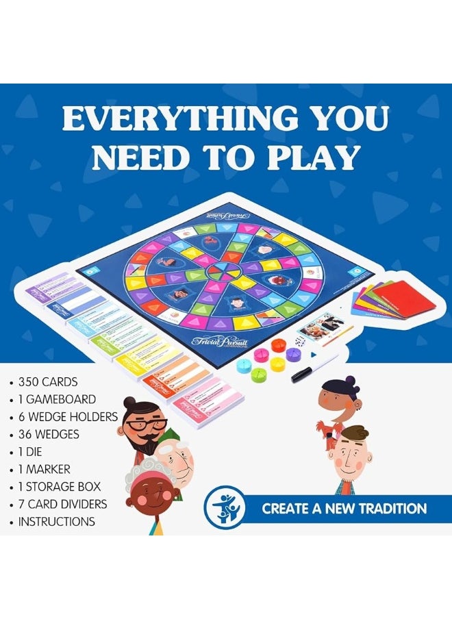 Joy for All - Joy for All Games - Trivial Pursuit Generations - Generational Trivia - Create Personalized Questions - Bigger Easy-to-Read Cards - Fun Multigenerational Trivia Game - Image 1
