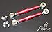 GTBRacing CNC Aluminum Front Rear Suspension and Steering Turnbuckle Tie Rod Set for 15 RC Car Losi 5ivet 5T Upgrade Part Red - Image 3