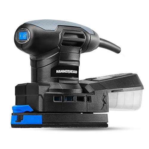 Hammerhead 1.4-Amp Multi-Function Detail Sander with 12pcs Sandpaper, Dust Collection System, and Detail Attachment - HADS014 - Image 3