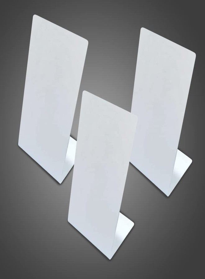 CPI 4 X 6 Inch (A6) x 3PCs White Acrylic QR Bar Code Display Stand, Paper Holder Stand, Perfect for Restaurants, Promotions, Photo Frames FOR BHIM, PHONEPE, GOOGLE Pay Stand (SET OF 3) - Image 1