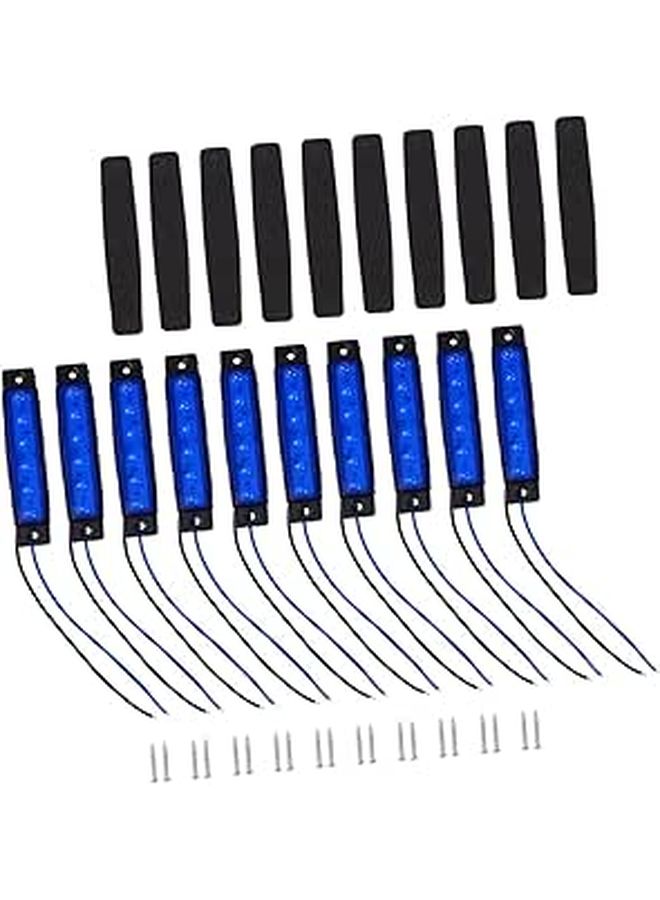 12Pcs Led Side Lamps For Trucks Boats Motorcycles Easy Turn Signal Installation - Image 1