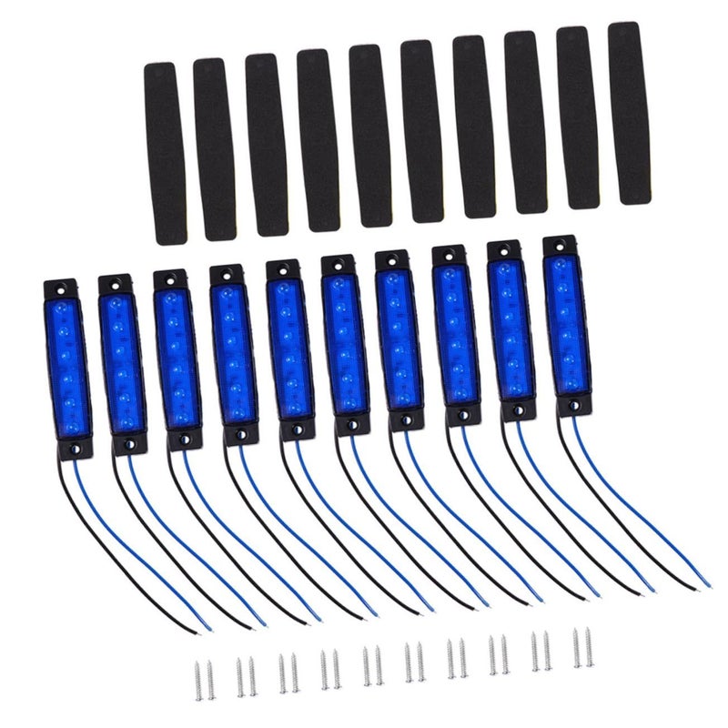 12Pcs Led Side Lamps For Trucks Boats Motorcycles Easy Turn Signal Installation - Image 2