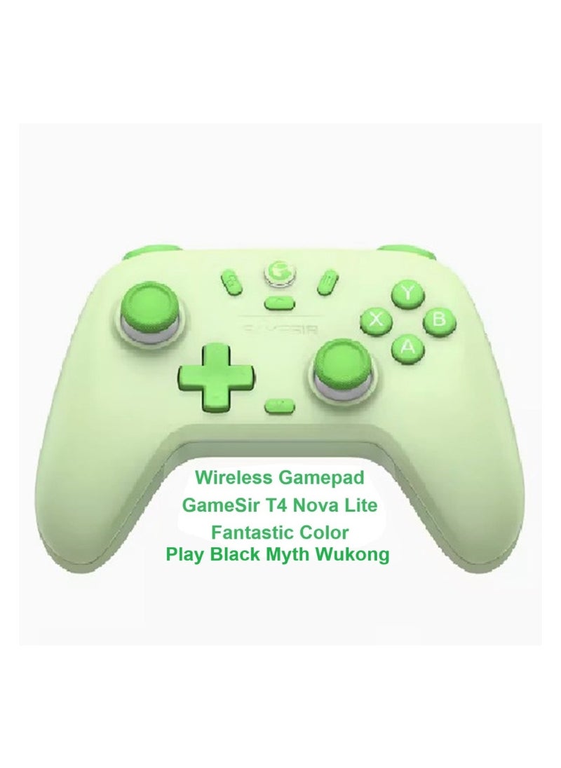 General - Classic Wireless Gamepad GameSir Nova Lite Bluetooth Multiplatform Game Controller for PC, Steam, Switch, iOS, Android Play Black Myth Wukong Mint Green - Image 1