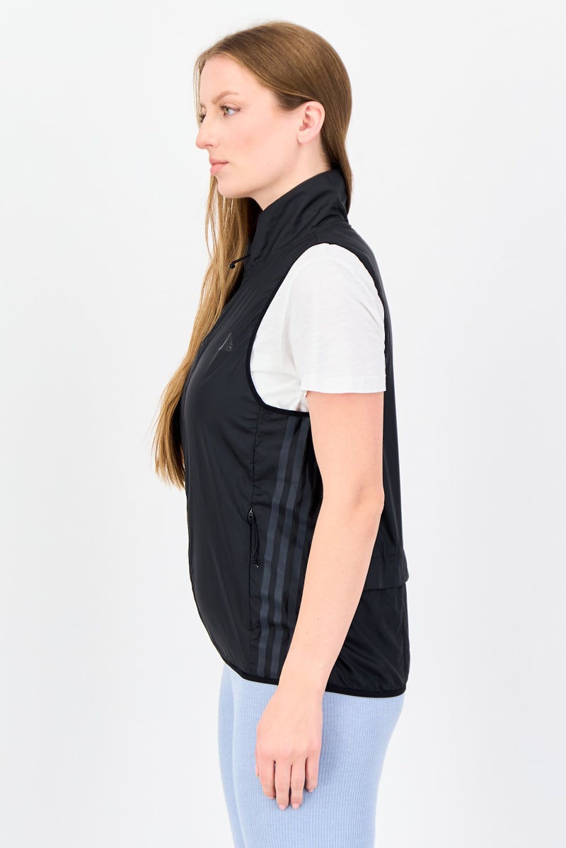 Adidas Women Sportswear Fit Sleeveless Training Vest Jacket, Black - Image 3