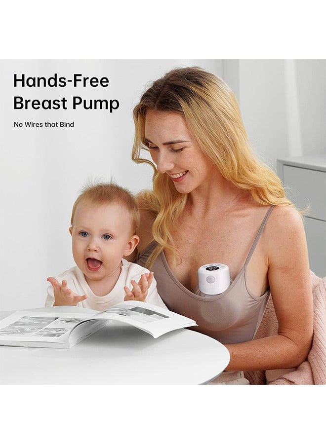 قبلة طفل مضخة الثدي القابلة للارتداء ، 2 حزمة محمولة قابلة لإعادة الشحن مضخات الثدي الكهربائية الحرة مع 2 أوضاع ، 9 مستويات ، شاشة LCD مع وضع التدليك والضخ للرضاعة الطبيعية - Image 3