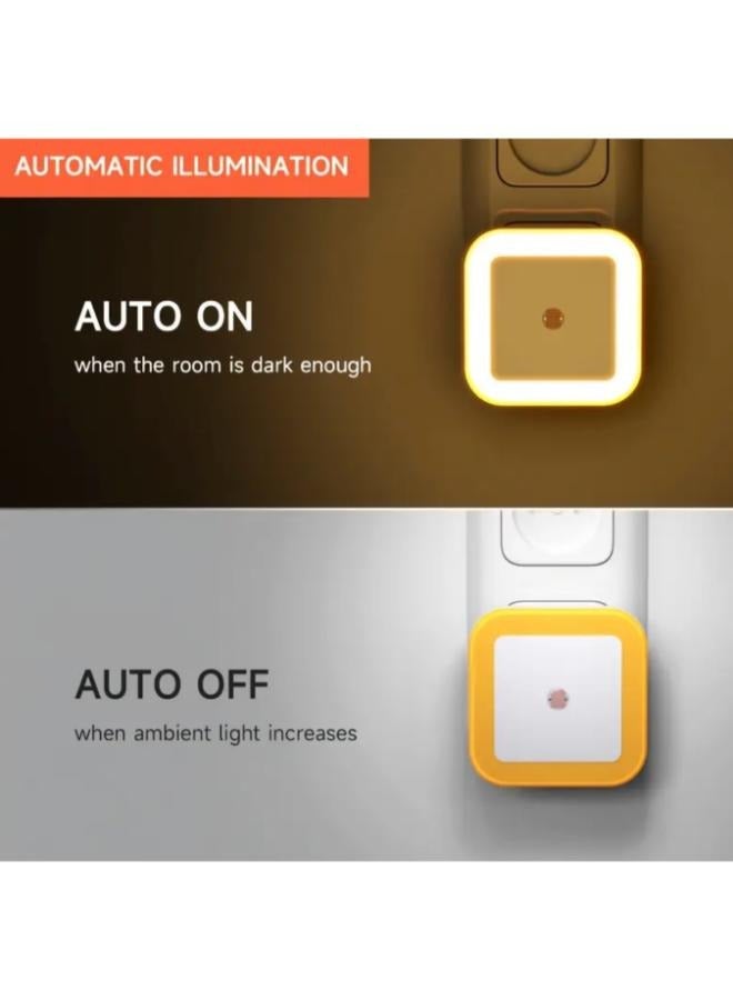 Wireless LED Night Lights Mini EU Plug Light Control Sensor Night Lamp Children Room Kid Bedroom Decoration Midnight Induction Light - Image 2