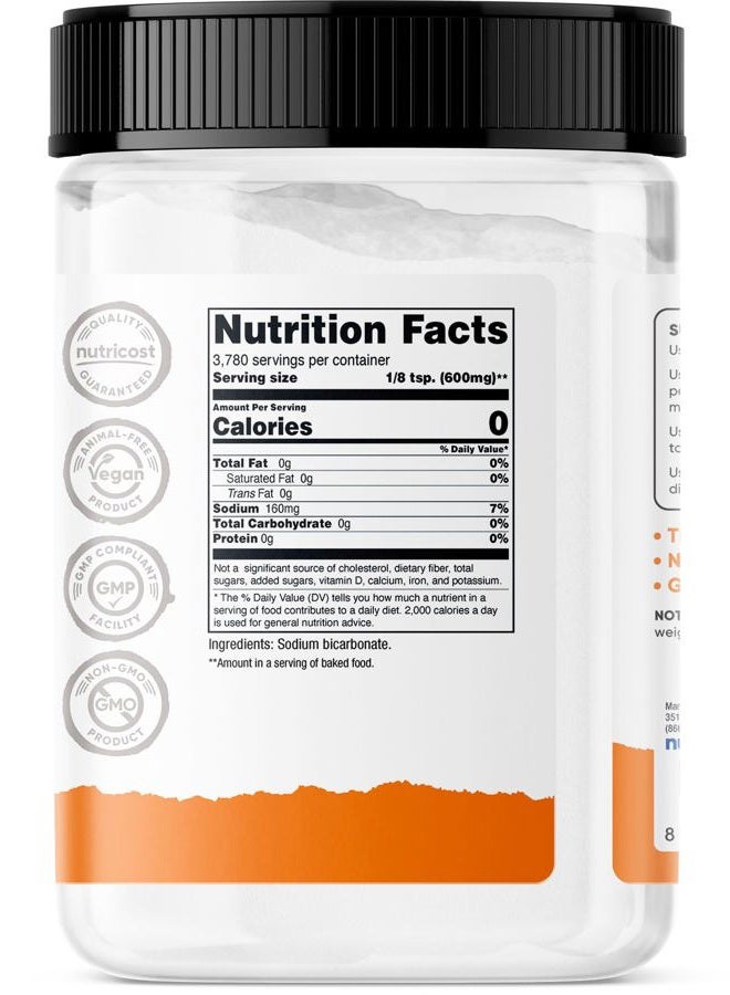 Nutricost بيكربونات الصوديوم (5 أرطال) - للخبز، التنظيف، إزالة الروائح، وأكثر - Image 5
