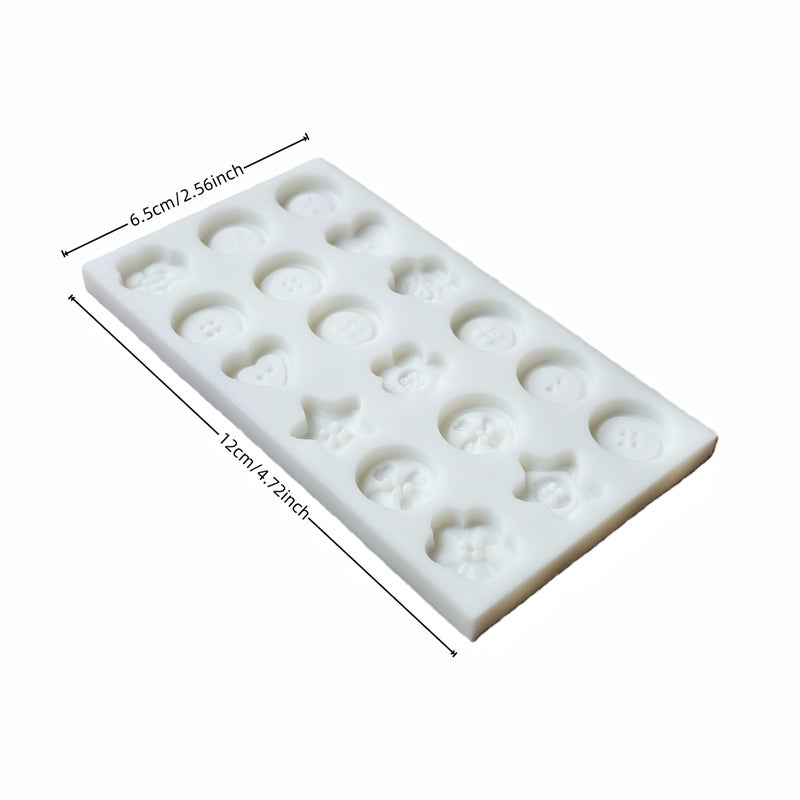 Button Shaped Baking Mold Non Stick Reusable for Cake Candy Fondant - Image 3