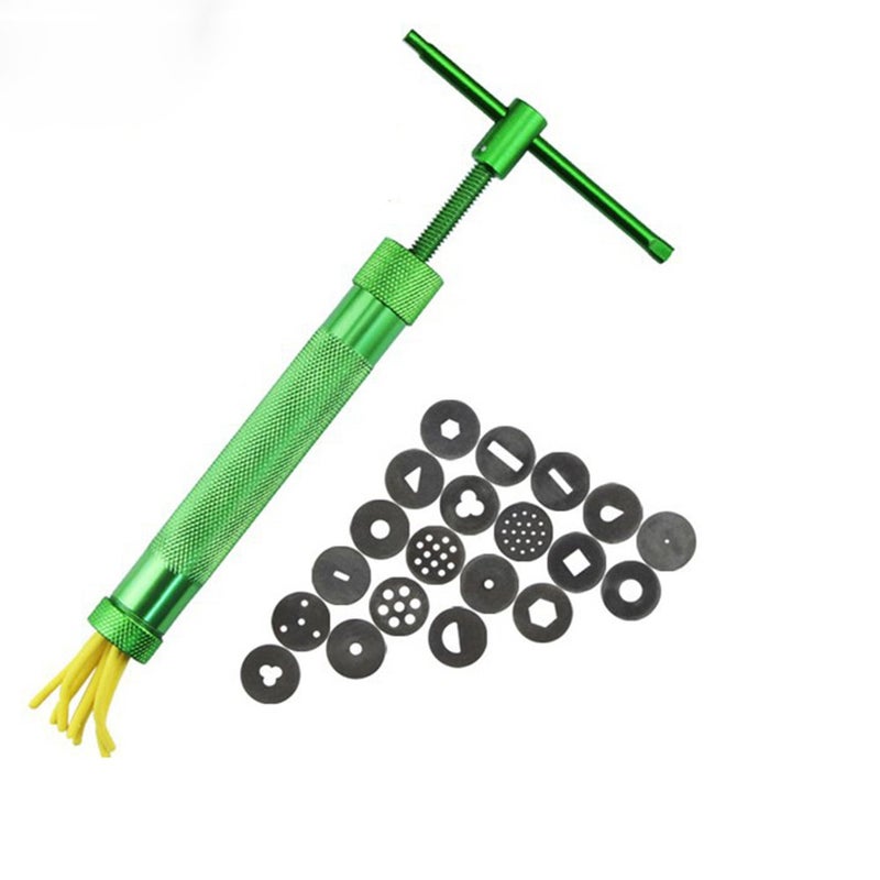 SK Sugar Paste Extruder with 20 Tips Sugar Craft Fondant Cake Decorating Tool Paste Extruder Clay  - Image 1