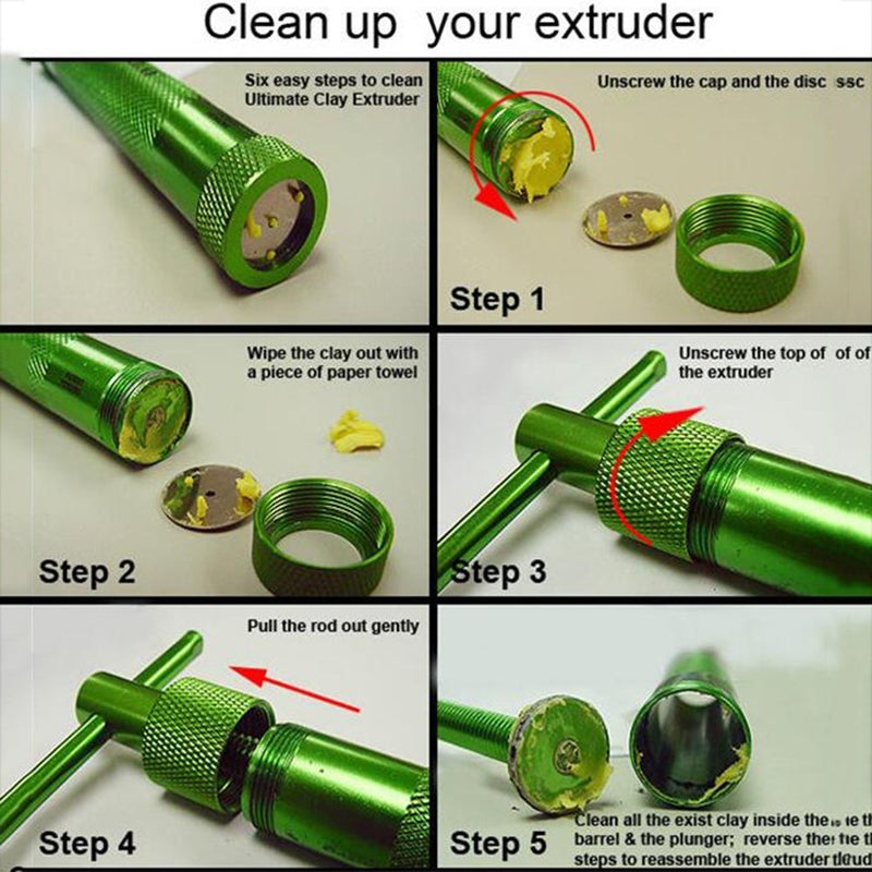 SK Sugar Paste Extruder with 20 Tips Sugar Craft Fondant Cake Decorating Tool Paste Extruder Clay  - Image 4