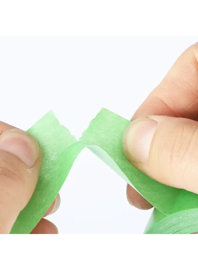 2 Rolls 8mm Low Tack Green Paper Masking Tape Removable No Residue for Painting - Image 3