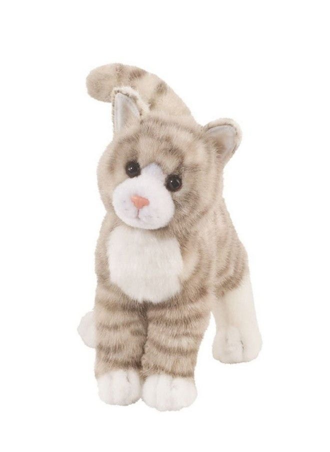 Douglas Zipper Grey Tabby Cat Plush Stuffed Animal  - Image 1