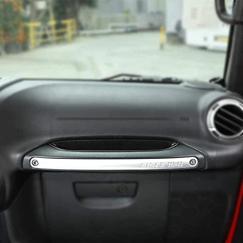 RESTBONE Compatible with Wrangler Accessories 2011-2018 Jeep Wrangler JK JKU Car 2 4 Door Passenger Storage Tray Organizer Grab Handle Accessory Box - Image 4