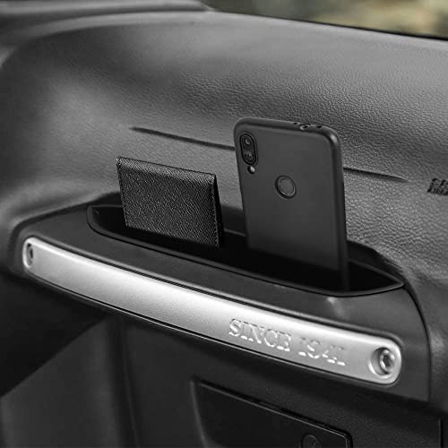 RESTBONE Compatible with Wrangler Accessories 2011-2018 Jeep Wrangler JK JKU Car 2 4 Door Passenger Storage Tray Organizer Grab Handle Accessory Box - Image 2
