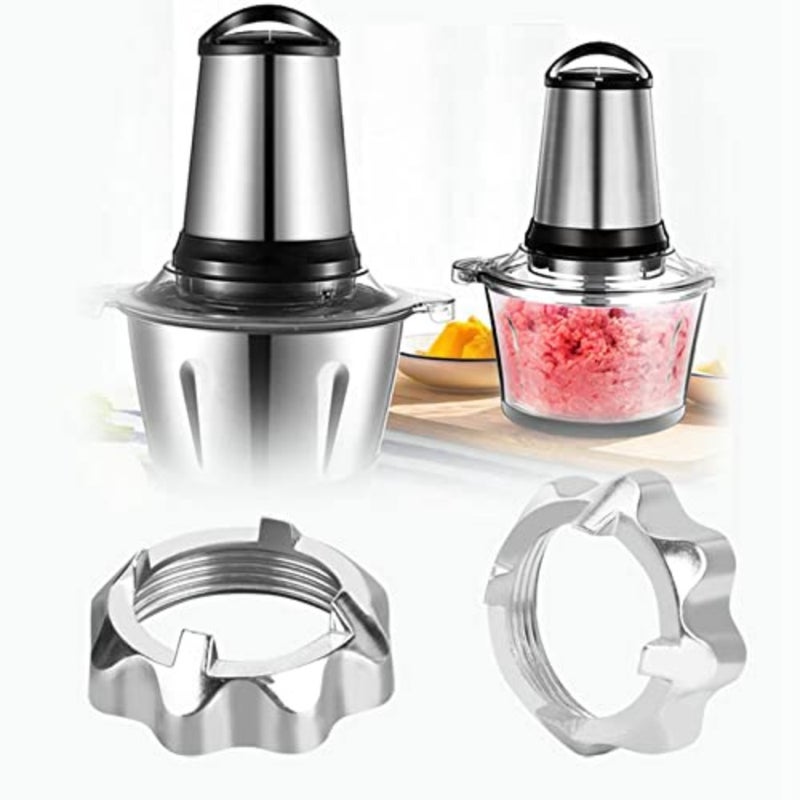 Stainless Steel Grinder Nut, Meat Grinder Locking Ring, Meat Grinder Parts, Household Kitchen Tools Aluminium Alloy Meat Grinder Nut Meat Grinder Parts - Image 3
