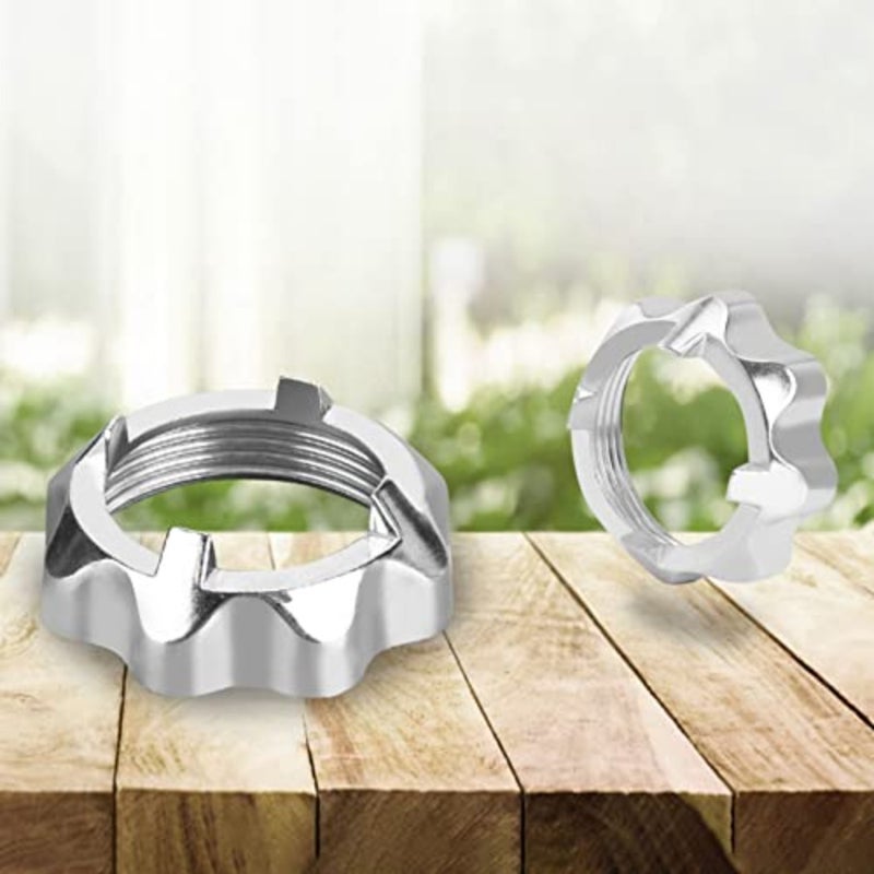 Stainless Steel Grinder Nut, Meat Grinder Locking Ring, Meat Grinder Parts, Household Kitchen Tools Aluminium Alloy Meat Grinder Nut Meat Grinder Parts - Image 2