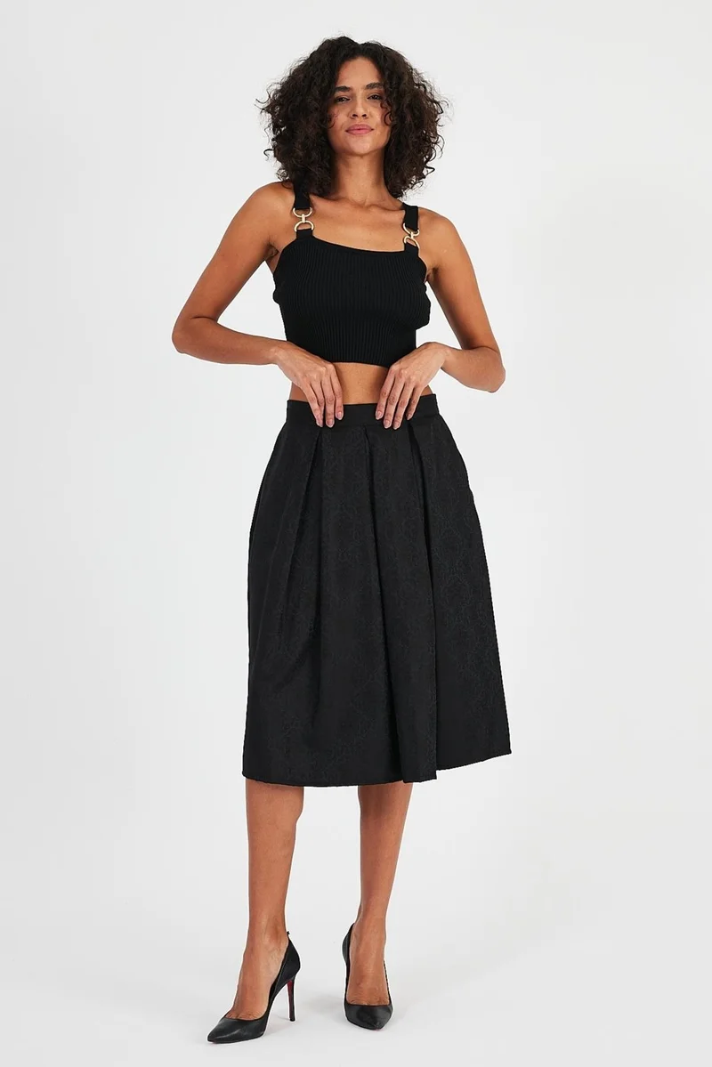الكسندر جاردي Alexandergardi Side Pocket Pleated SKIRT(B24-701402)