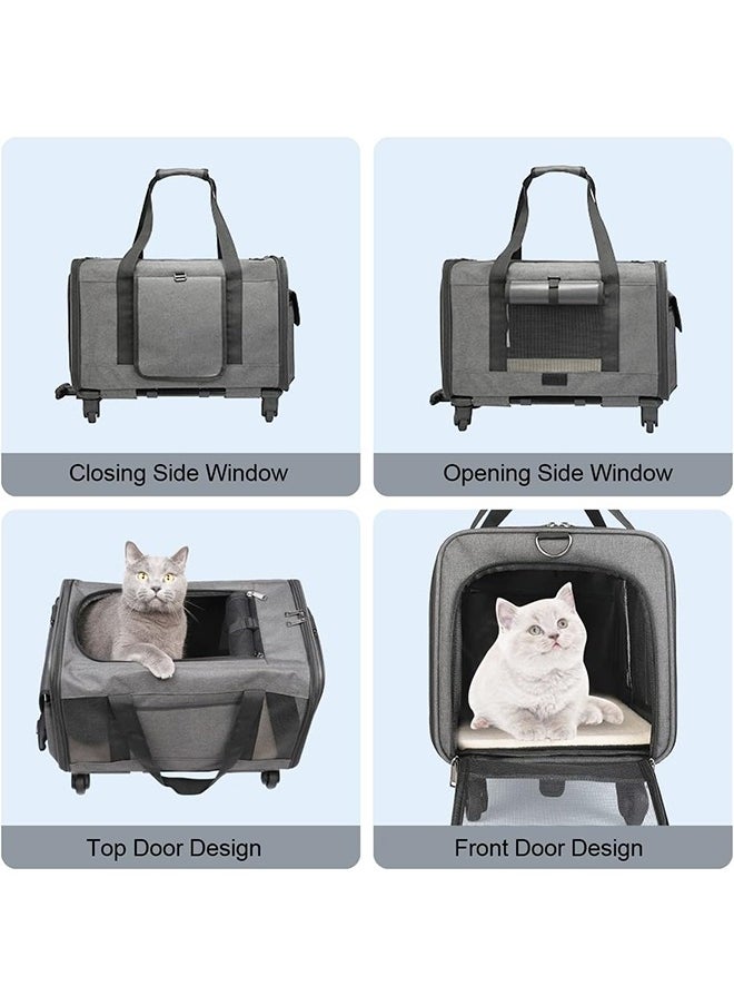 Pet Carrier,Wheeled Bag for Cats,Removable Wheels,Roomy,Foldable,Breathable,Suitable for Car Seats/Pet Hospitals - pzsku/ZF3A6CAE7A7BAB7656EA6Z/45/_/1721906433/5aec0e40-6202-4d00-b90b-b7b29c15f930