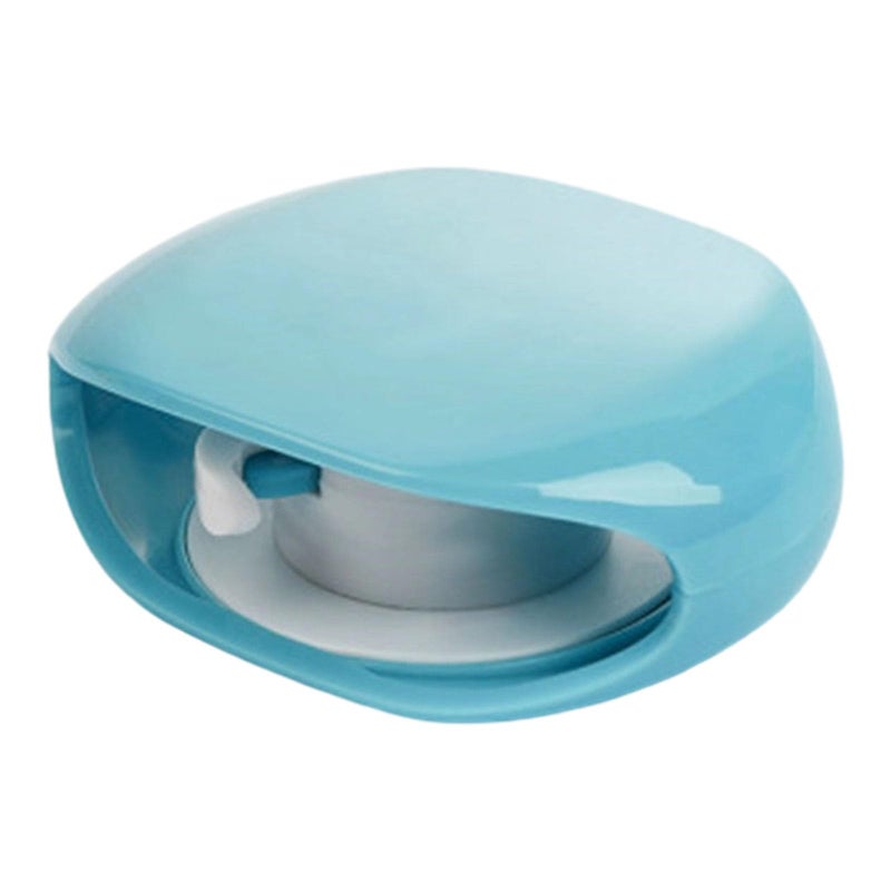 Blue Portable Travel Cord Storage Box For Multiple Device Cables - Image 2